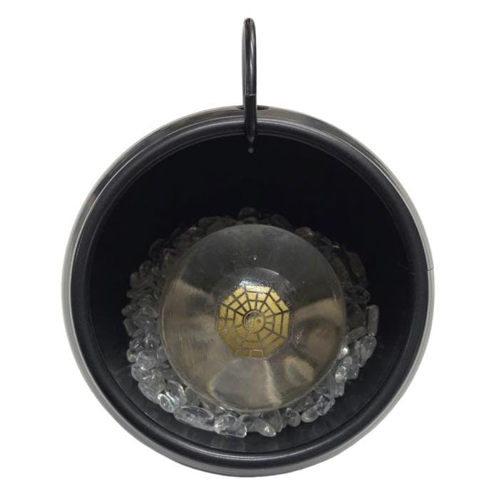 癒しアイテム 「極音」 音叉 水晶玉 ヒマラヤ水晶さざれ石 水晶ポイント付き