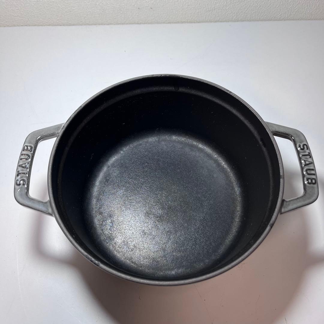 ストウブ ピコ・ココット ラウンド 18cm グレー ホーロー 鍋 STAUB