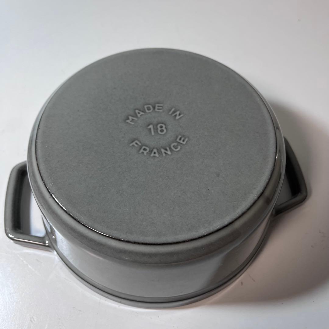 ストウブ ピコ・ココット ラウンド 18cm グレー ホーロー 鍋 STAUB