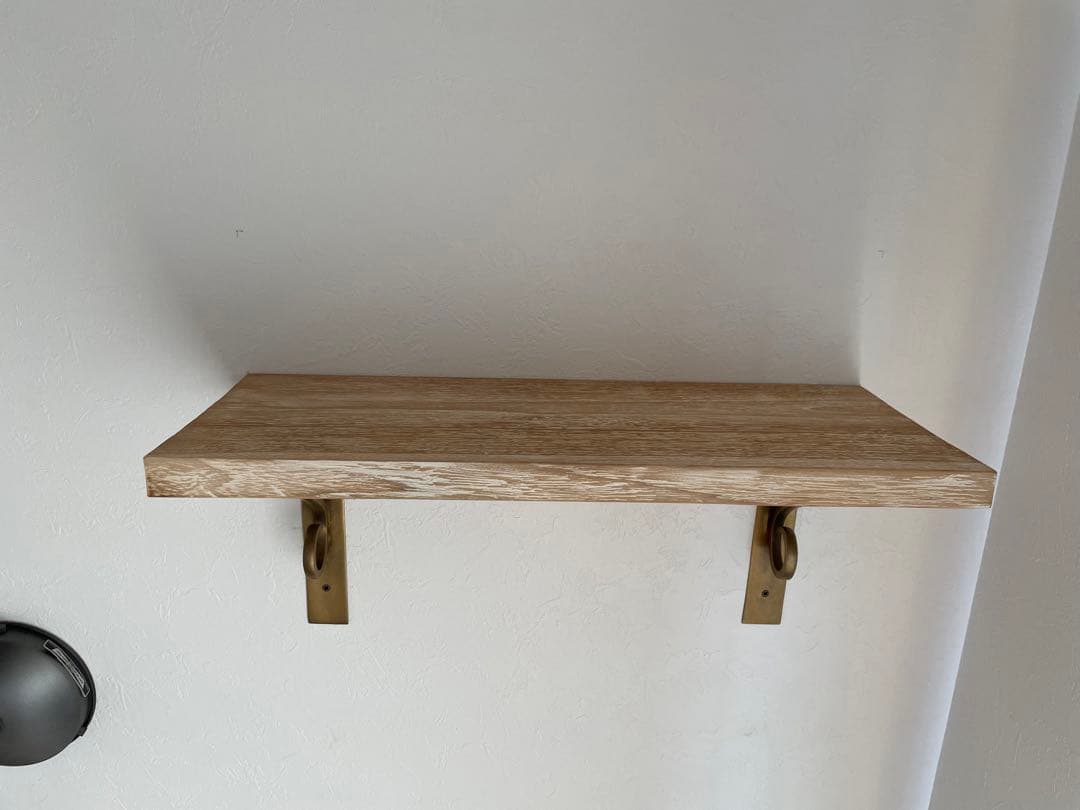 オールドチークウォールシェルフ　2台