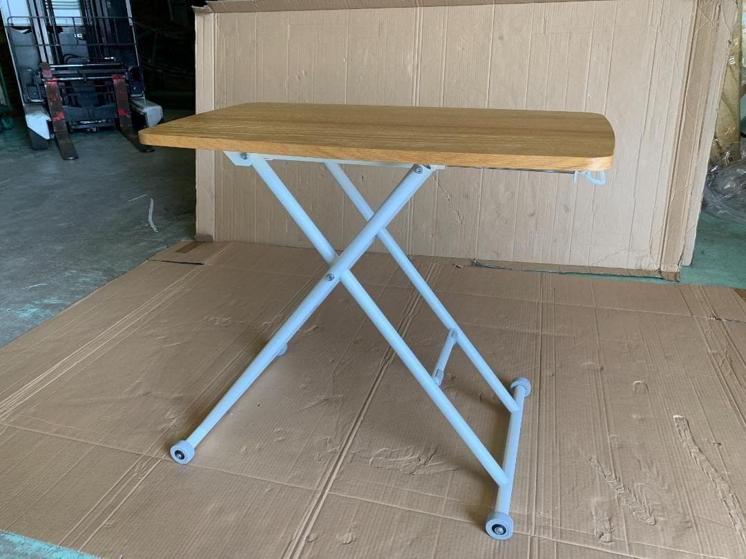 昇降テーブル (天板/幅80 奥行45) NGL-8045(OAK/IV)