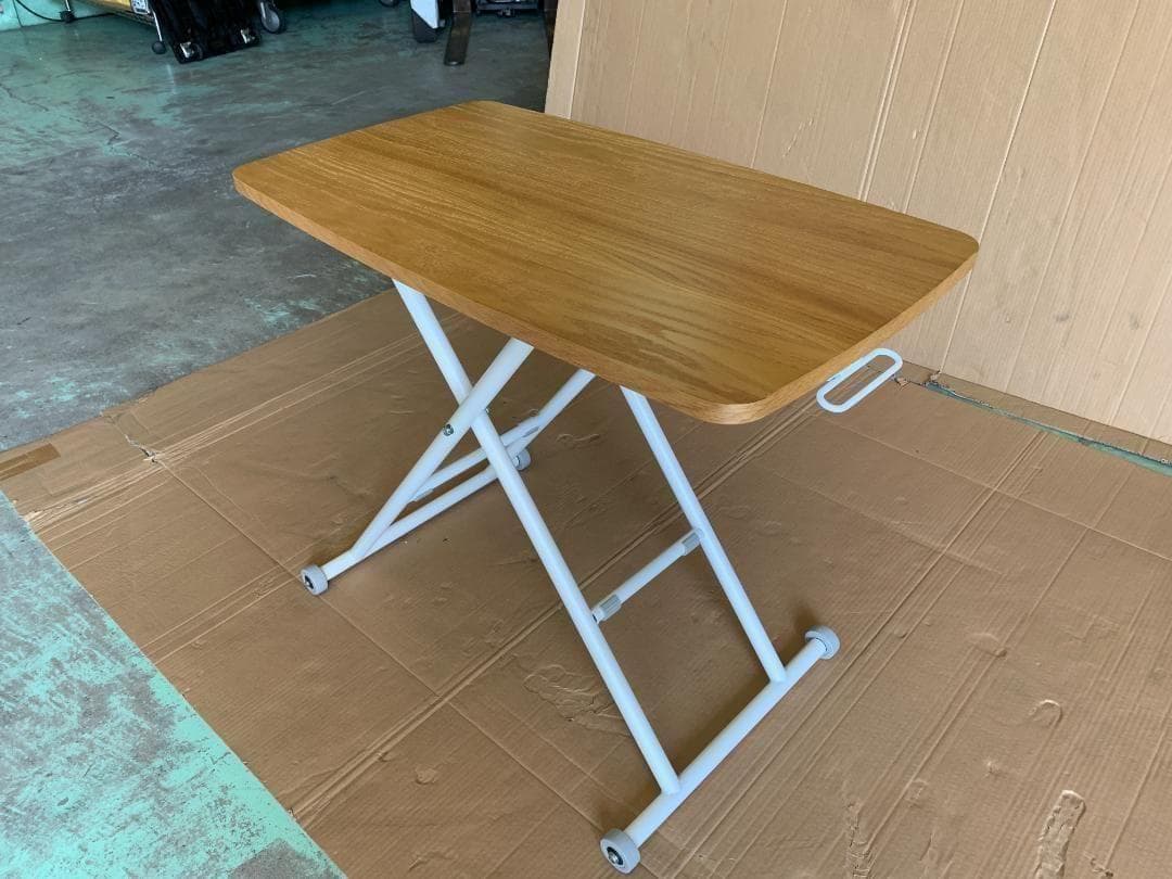 昇降テーブル (天板/幅80 奥行45) NGL-8045(OAK/IV)