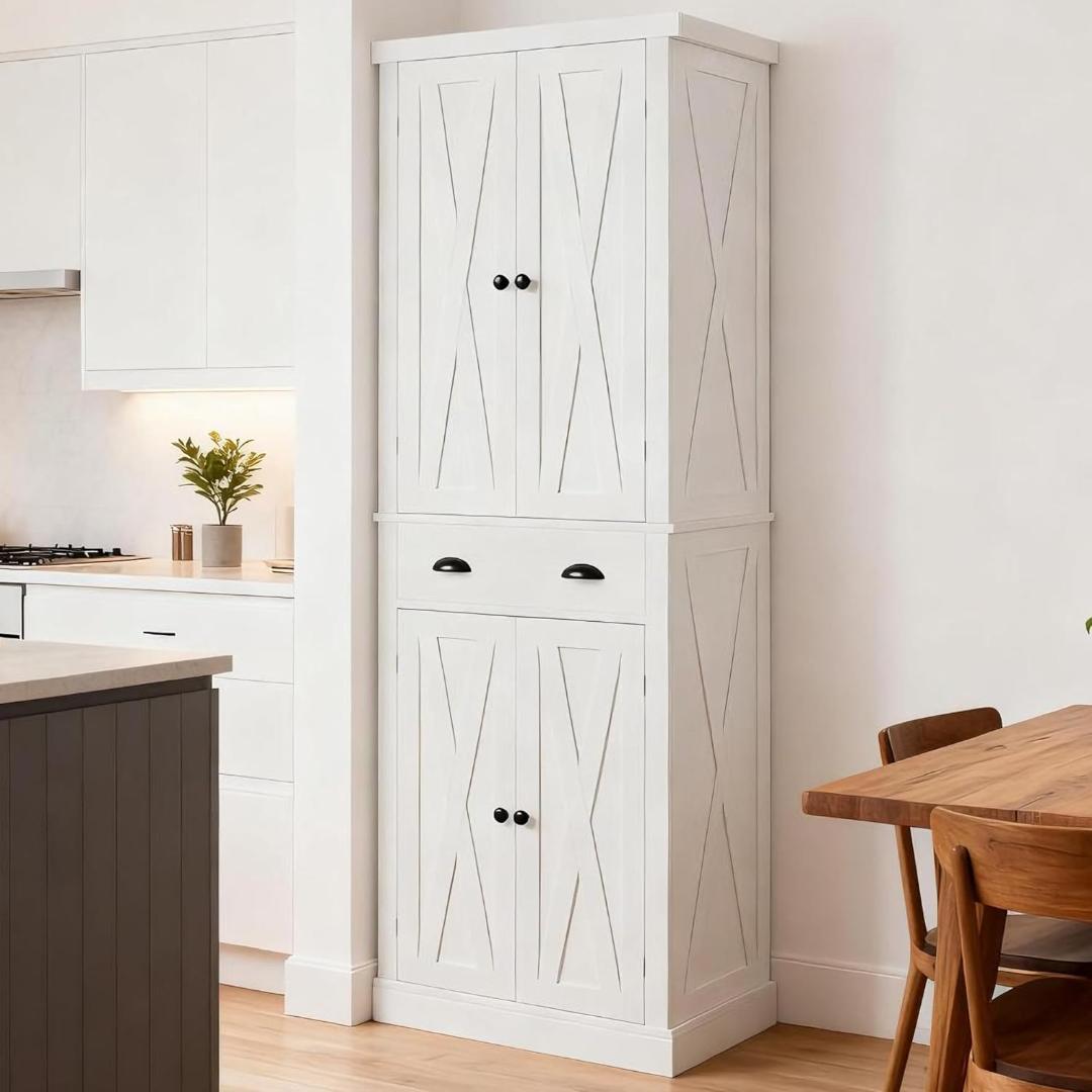 LIKIMIO 食器棚 ホワイト 60cm 184cm 新品