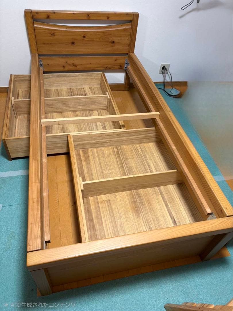 USED すのこシングルベッド