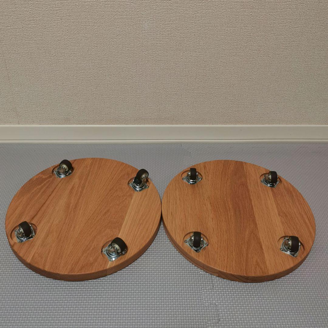 dinos　木製プランターベース キャスター付き ２個