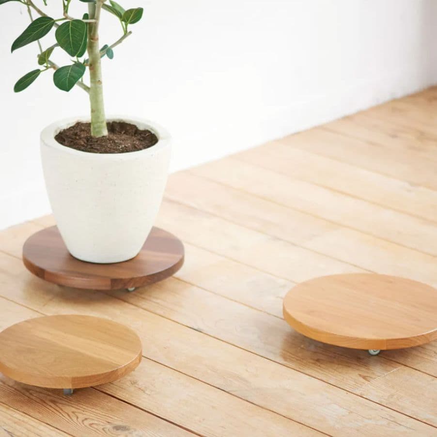 dinos　木製プランターベース キャスター付き ２個