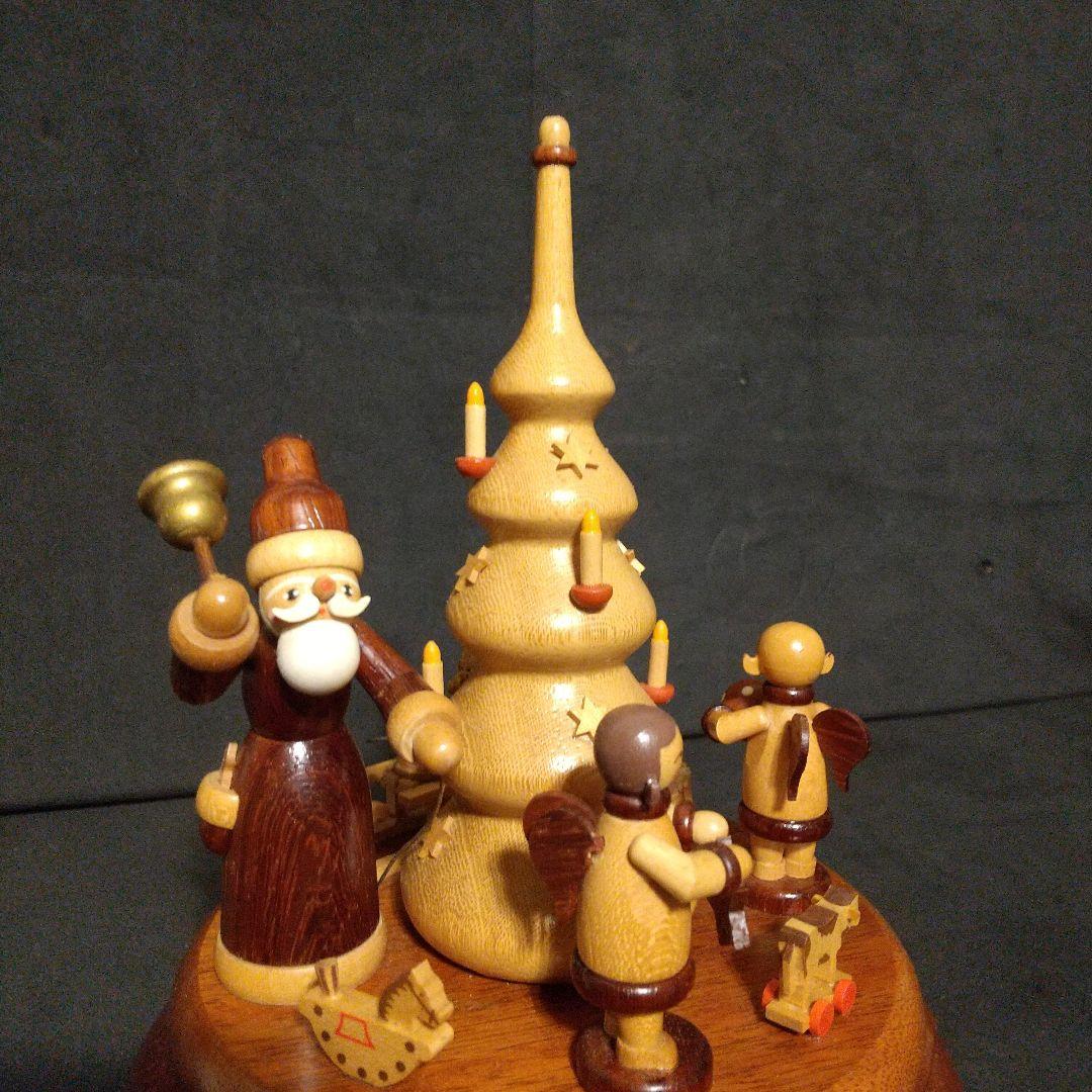 ドイツ製 木製オルゴール 伝統工芸品高さ20cm