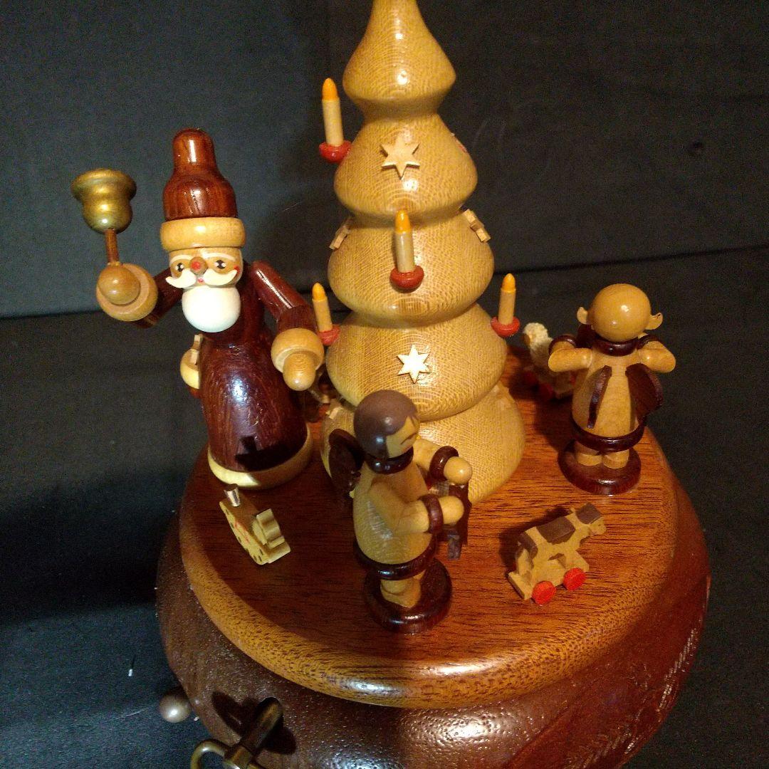 ドイツ製 木製オルゴール 伝統工芸品高さ20cm
