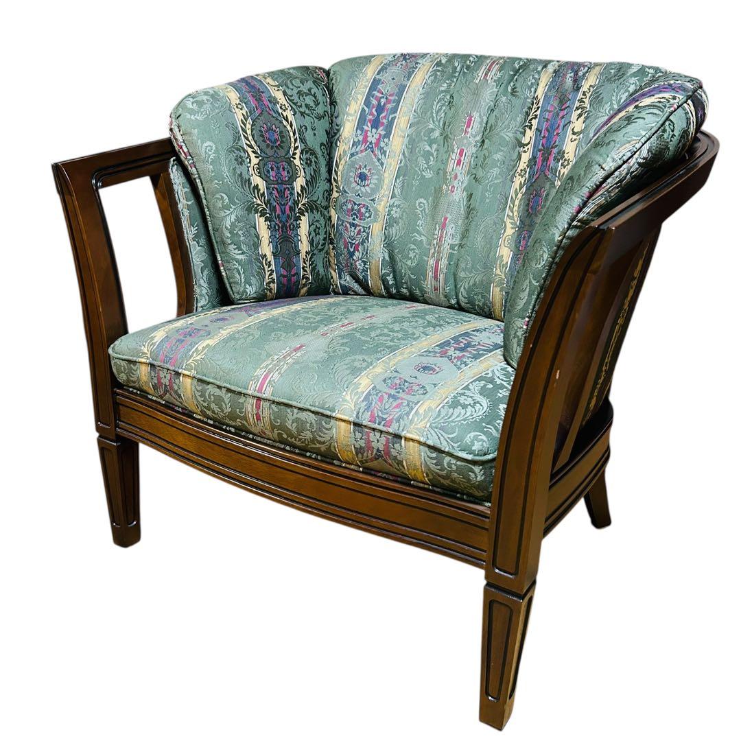 極美品 マルニ木工 地中海ロイヤル シャルル アームチェア 31万 1人掛け ②