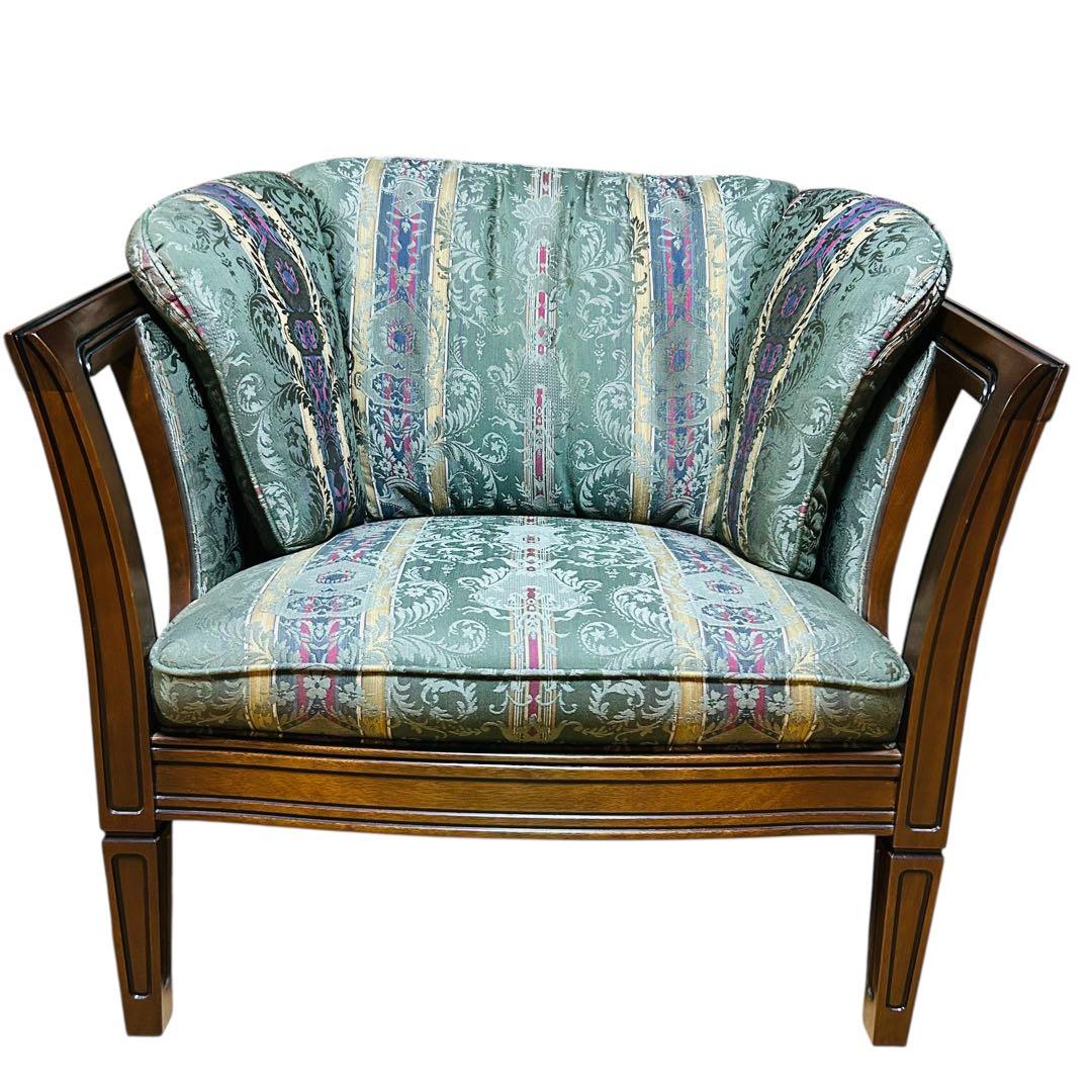 極美品 マルニ木工 地中海ロイヤル シャルル アームチェア 31万 1人掛け ②