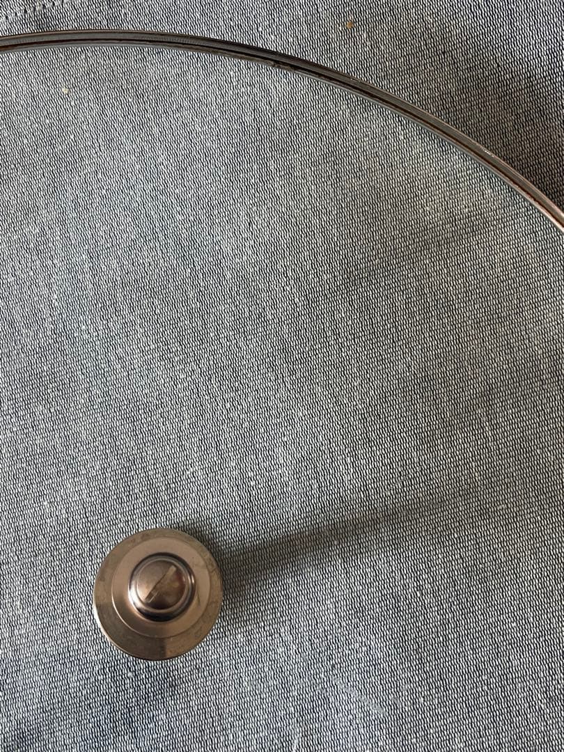 週末Sale❗️STAUB 鍋 レッド 透明ガラス蓋付き　30cm