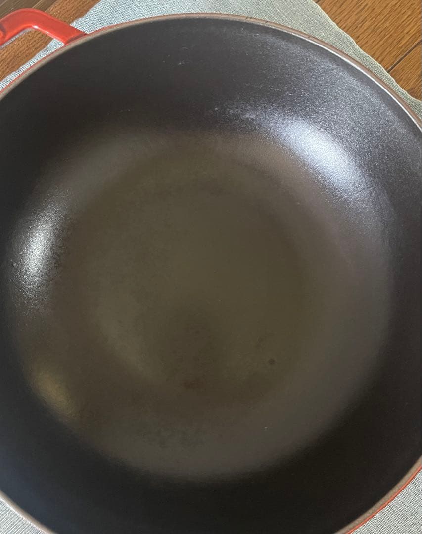 週末Sale❗️STAUB 鍋 レッド 透明ガラス蓋付き　30cm