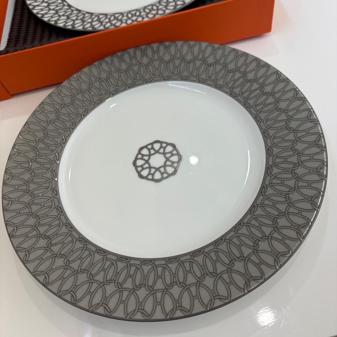 エルメス Fil d'Argent フィルダルジャン プレート 2枚セット