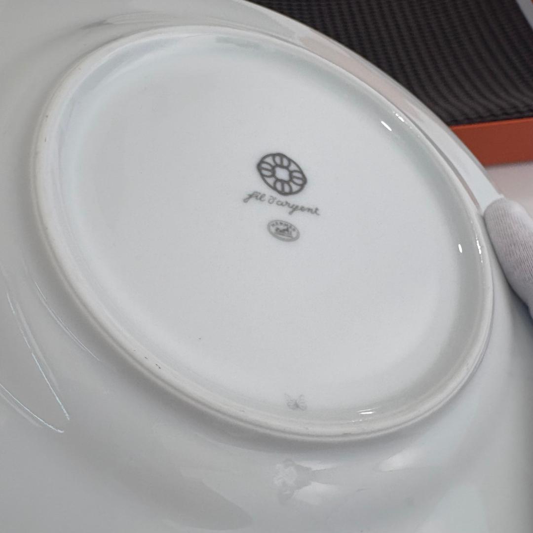 エルメス Fil d'Argent フィルダルジャン プレート 2枚セット