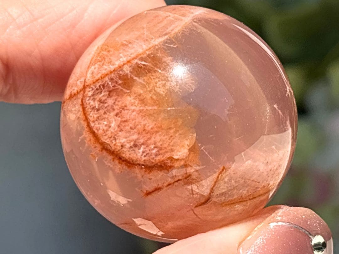 《情熱と癒しの共鳴＊セリサイト＆ファイヤークォーツinローズクォーツ》