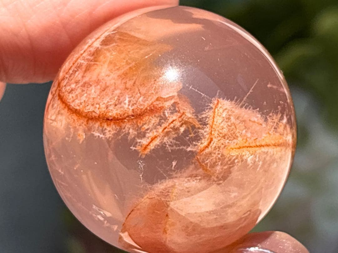 《情熱と癒しの共鳴＊セリサイト＆ファイヤークォーツinローズクォーツ》