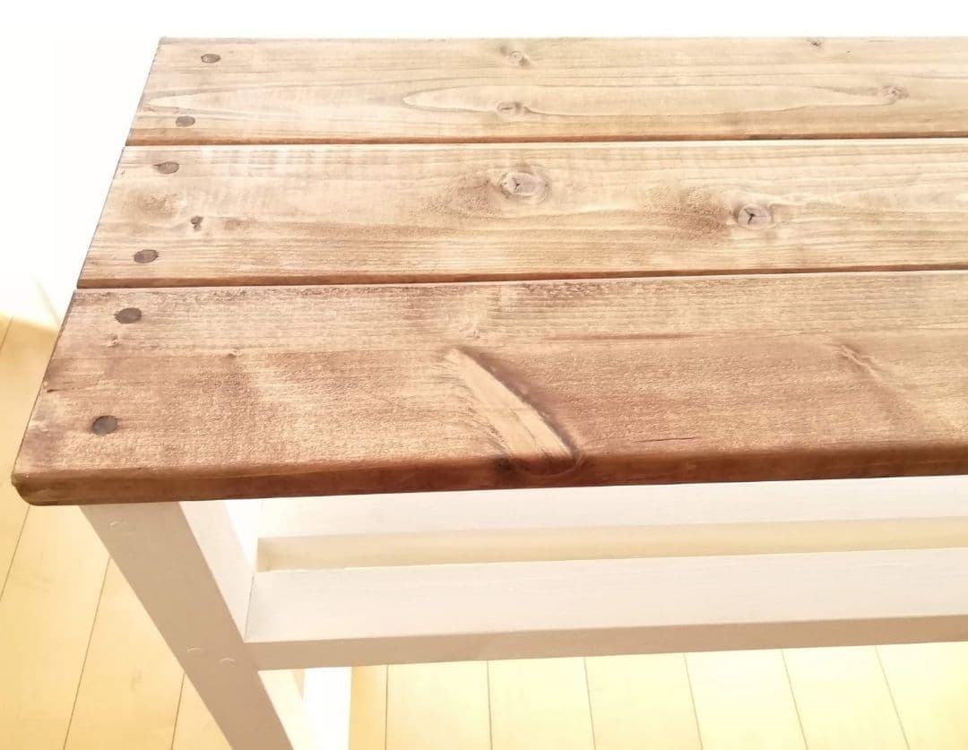 ウッドシェルフ/テーブル/棚/ホワイト【送料込み】