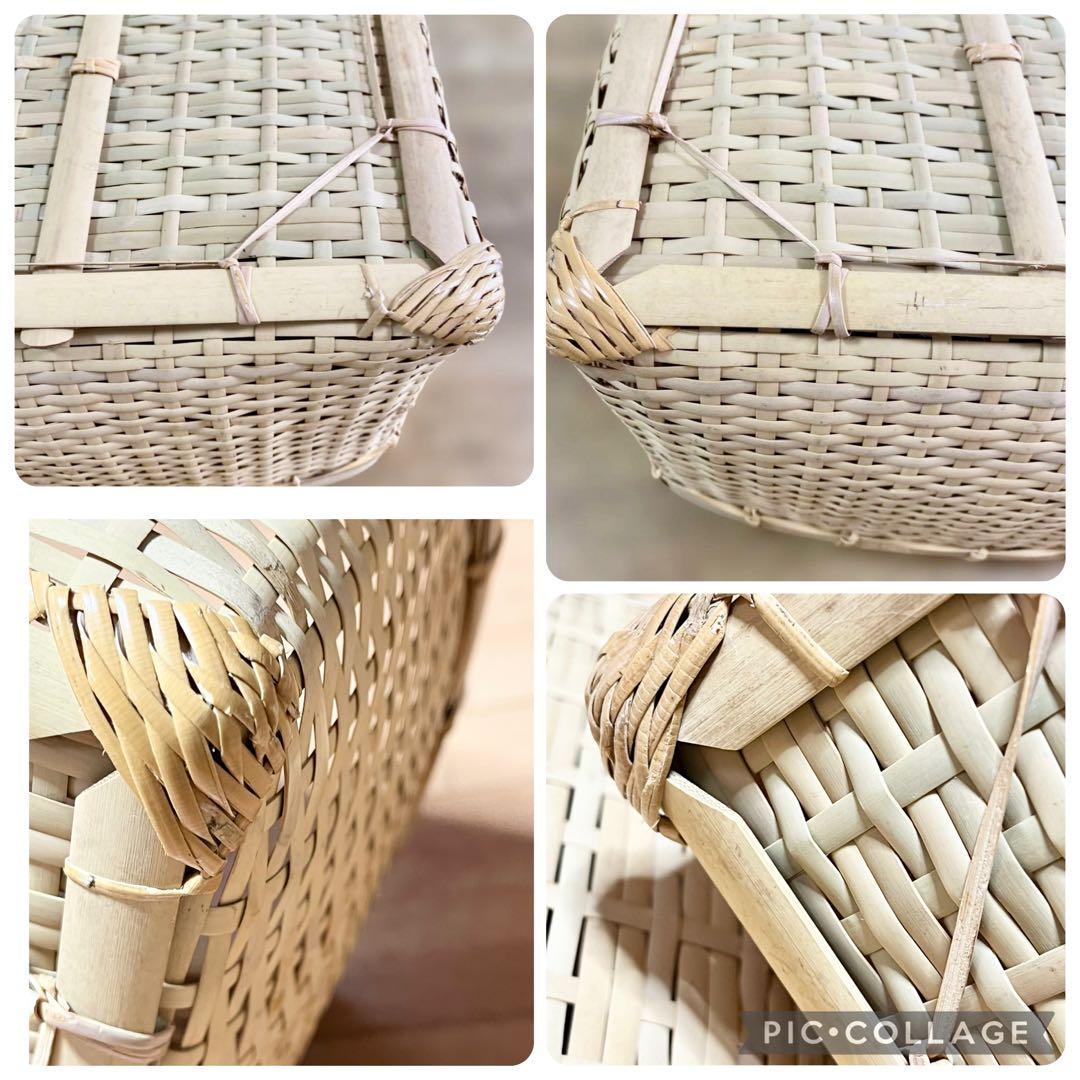 ワランワヤン　カゴ・蓋つきバスケット・竹かご・蓋つきカゴ