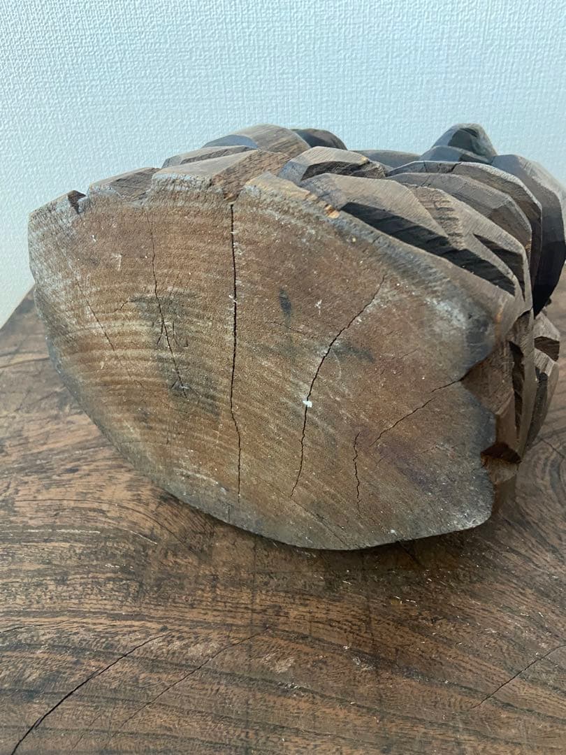 明治期 東北 木彫恵比寿像 一木造