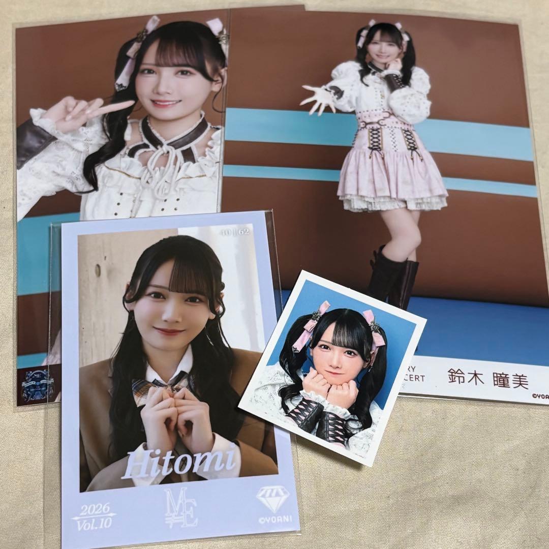 ≠ME ノイミー 鈴木瞳美 生写真 IDフォト ステッカー ミニフォト