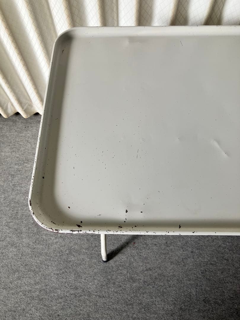 アイアンサイドテーブル　縫製ワゴン　アンティーク