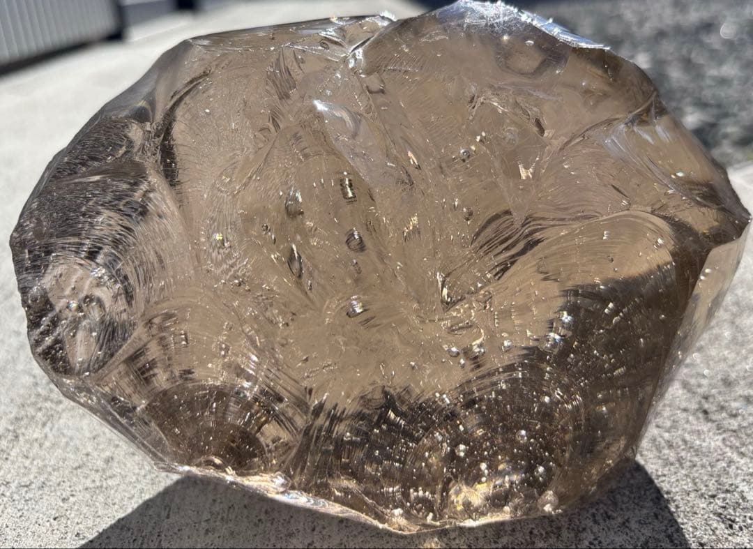 アンダラクリスタル　特大サイズ　インドネシア産　ピンク　ブラウン　ゴールド