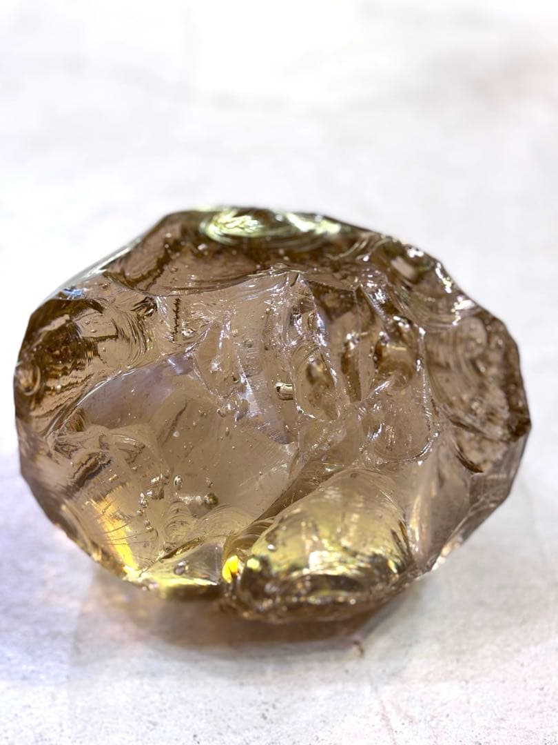 アンダラクリスタル　特大サイズ　インドネシア産　ピンク　ブラウン　ゴールド