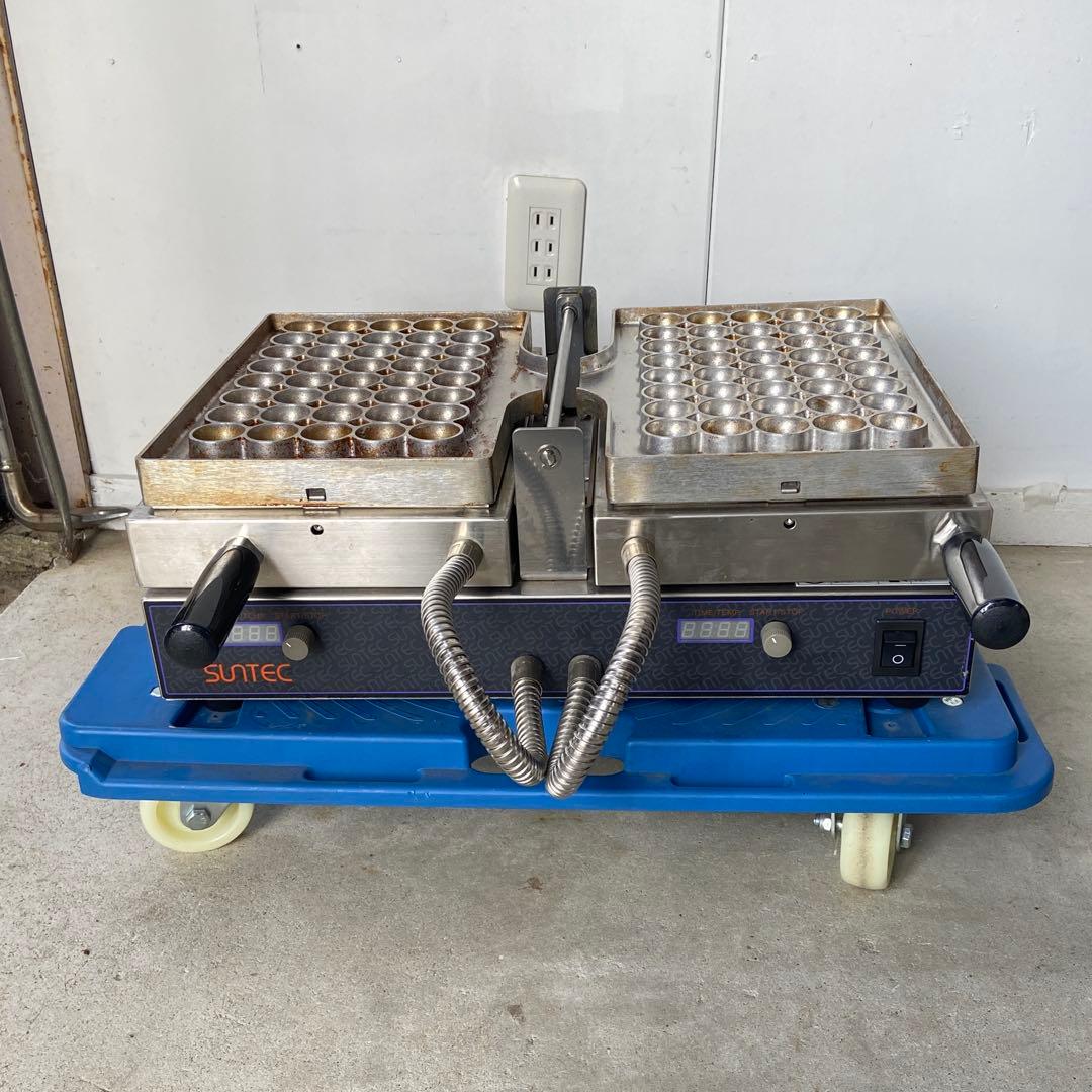 中古 ベビーカステラ焼機 丸型 SUNTEC サンテック MSP-200-DX