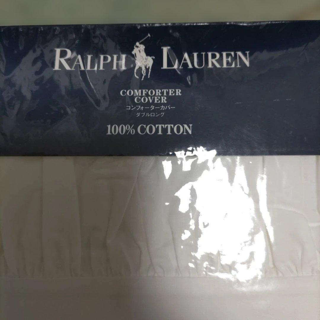 ラルフローレン　RALPHLAUREN　ホワイト　白　ダブルロング　カバー