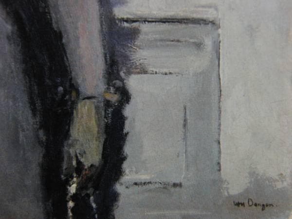 K・V・ドンゲン、灰色の服の女、超希少、新品額付、状態良好