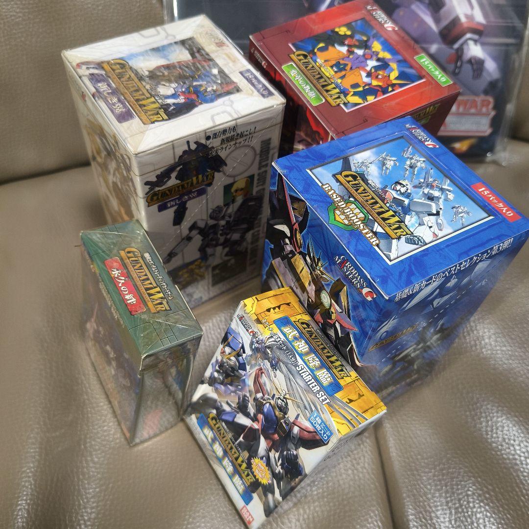 ガンダムウォー 未開封ブースター3箱と未開封スターター2箱のセット