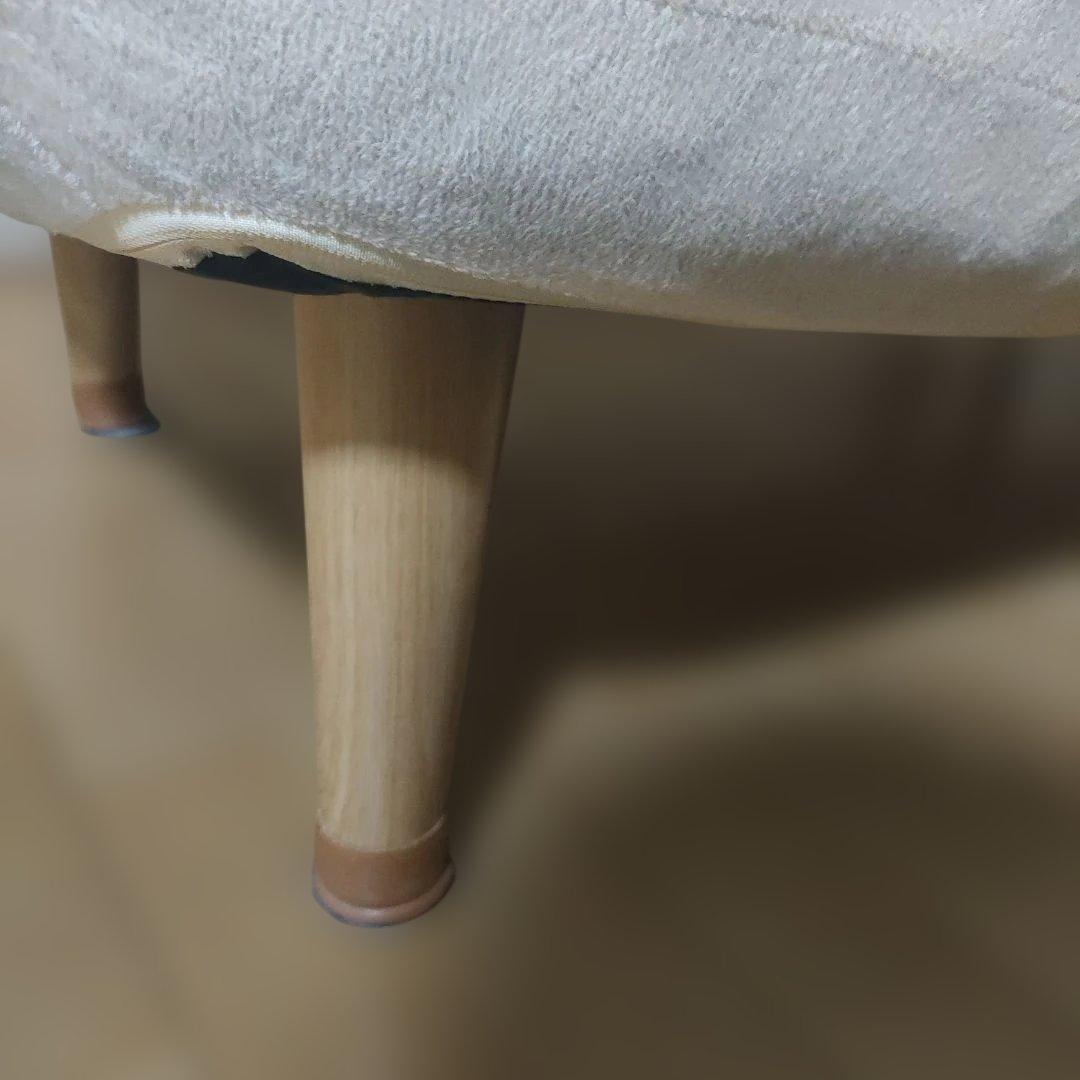 セルタン　ホワイトファブリック　2人掛けソファ