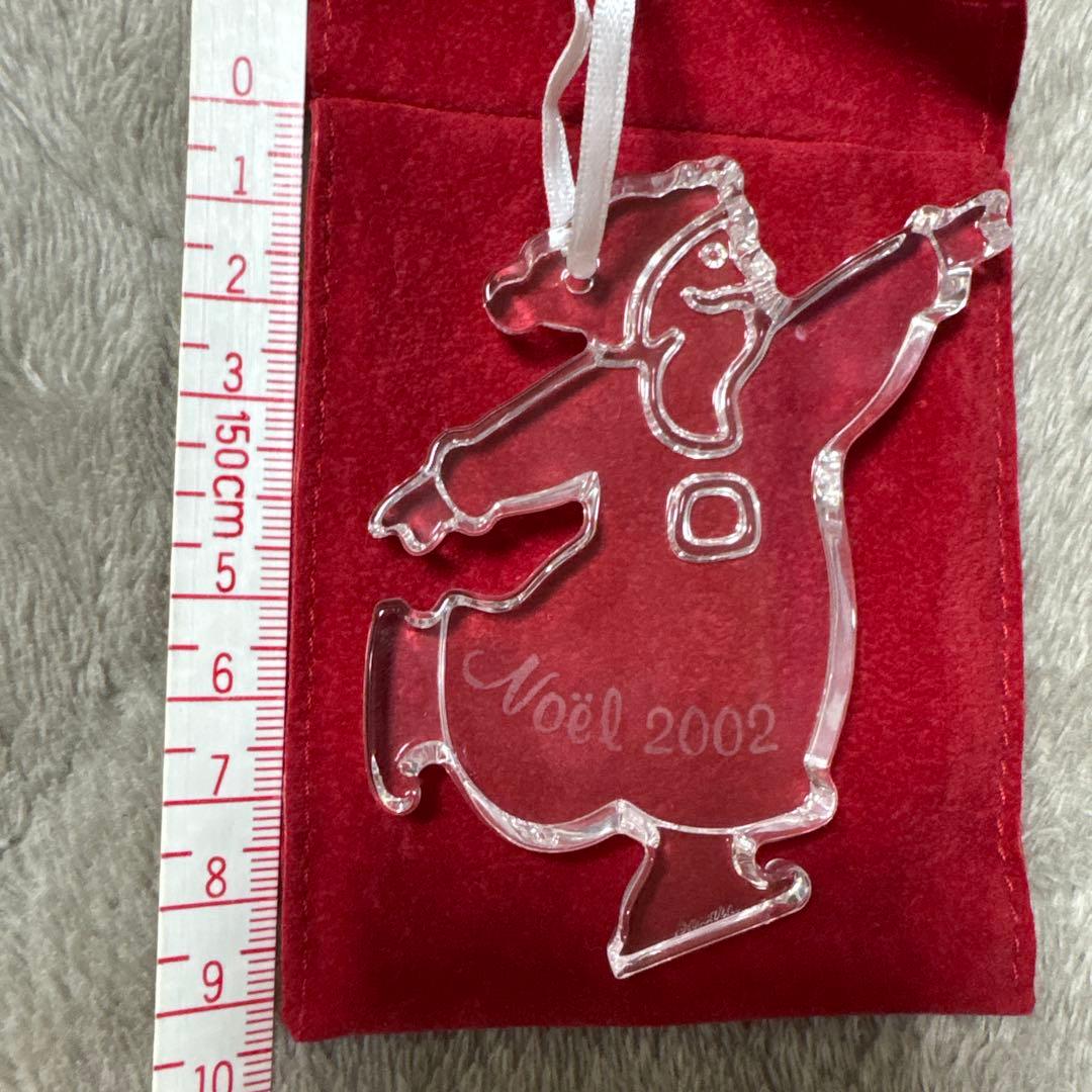 バカラ Baccarat クリスマスオーナメント 2002 サンタクロース