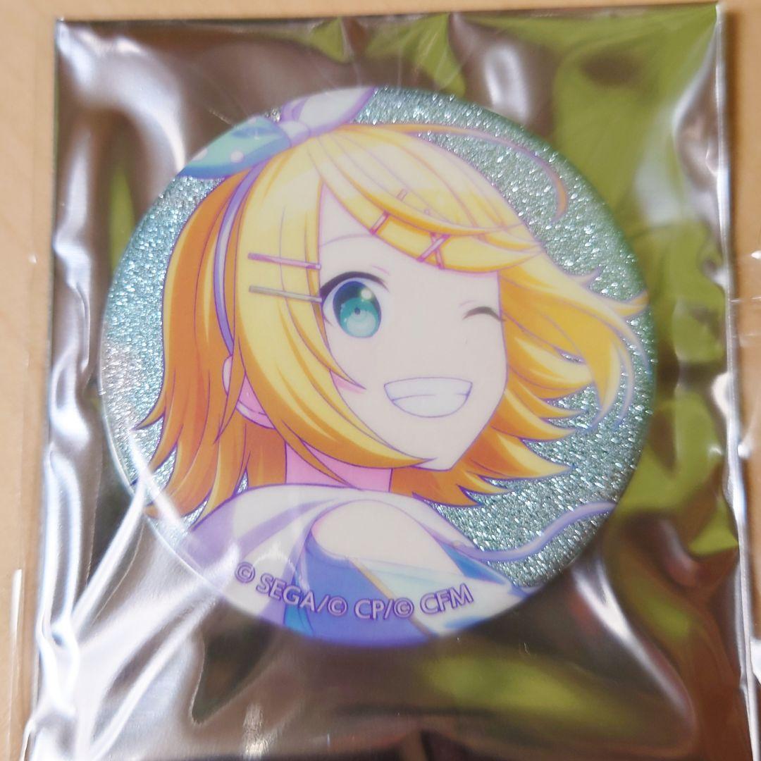レオニ 鏡音リン グリッター缶バッジ プロジェクトセカイ プロセカ