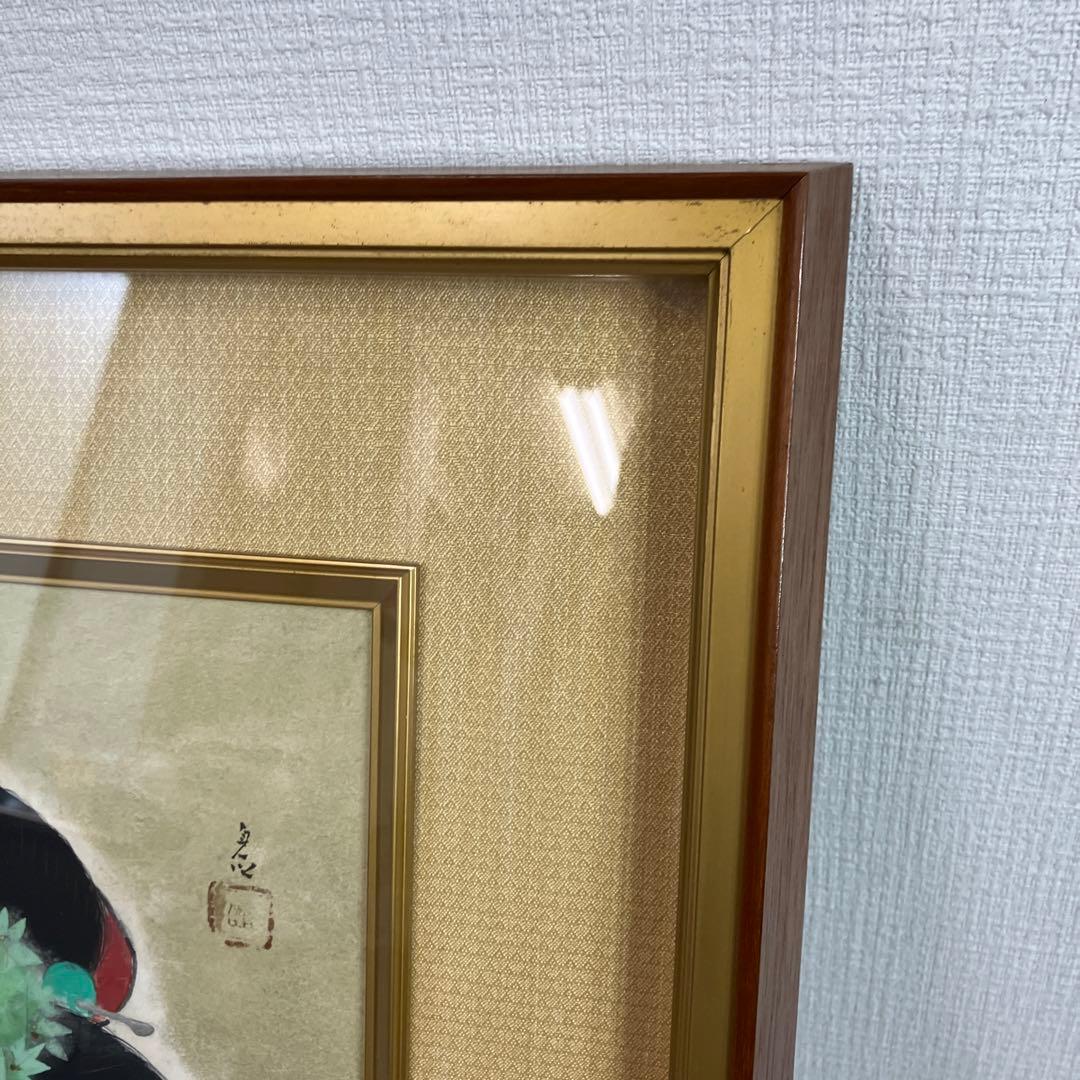 No.2634 日本画　中村貞以「舞妓　F6」