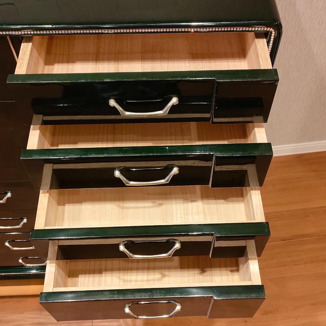 〈希少〉フランスミラー　キャビネット　箪笥　着物箪笥　鍵付き