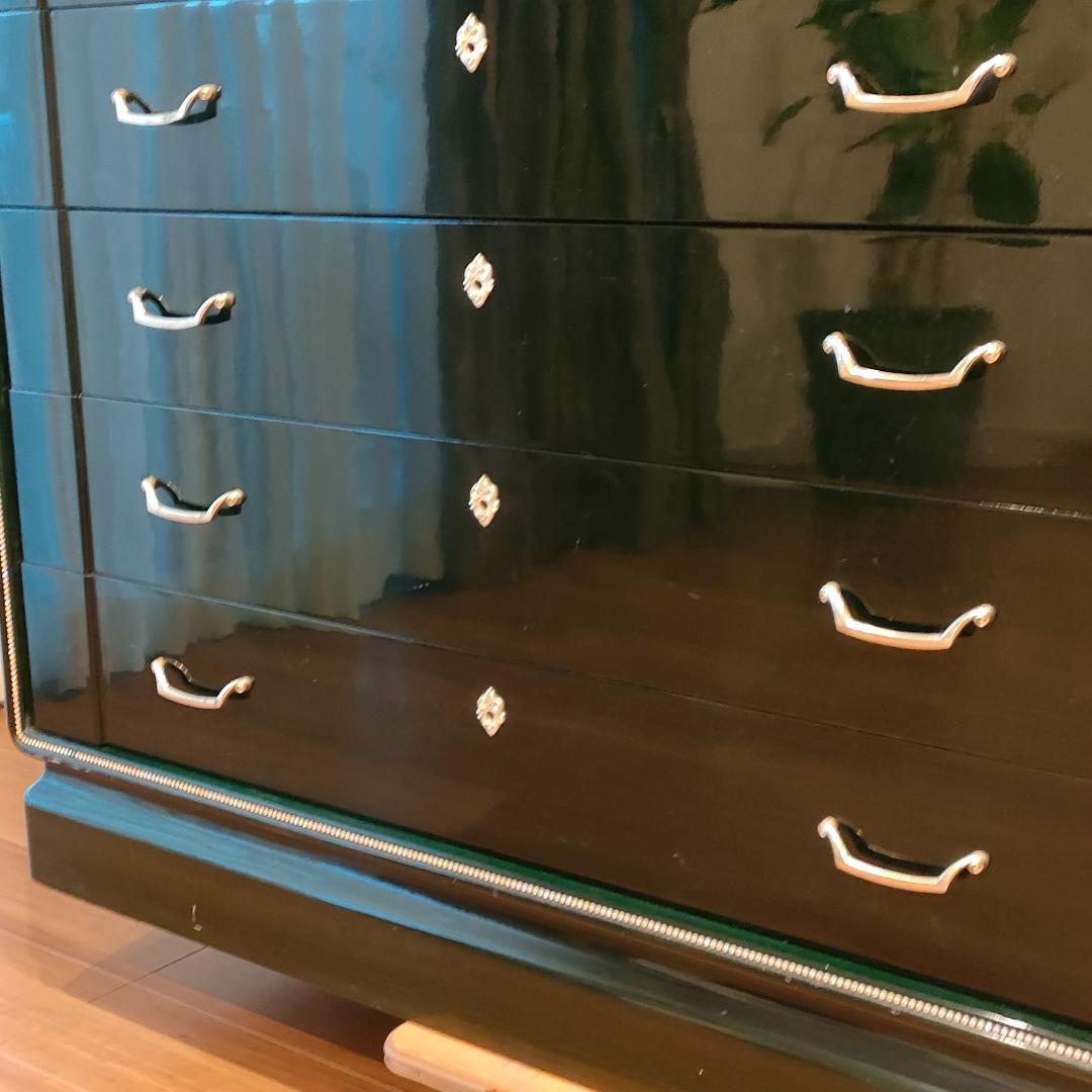 〈希少〉フランスミラー　キャビネット　箪笥　着物箪笥　鍵付き