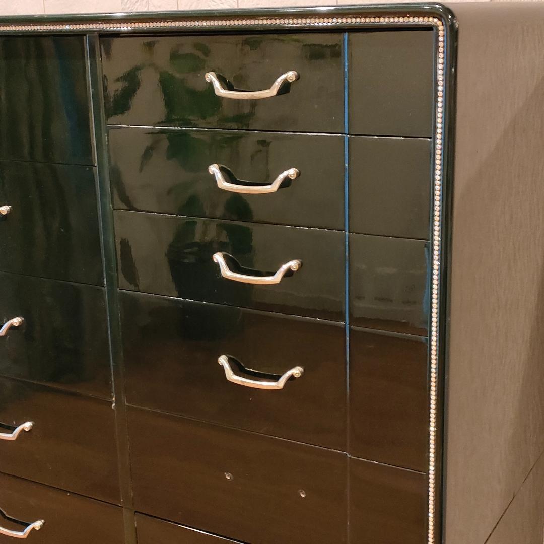 〈希少〉フランスミラー　キャビネット　箪笥　着物箪笥　鍵付き