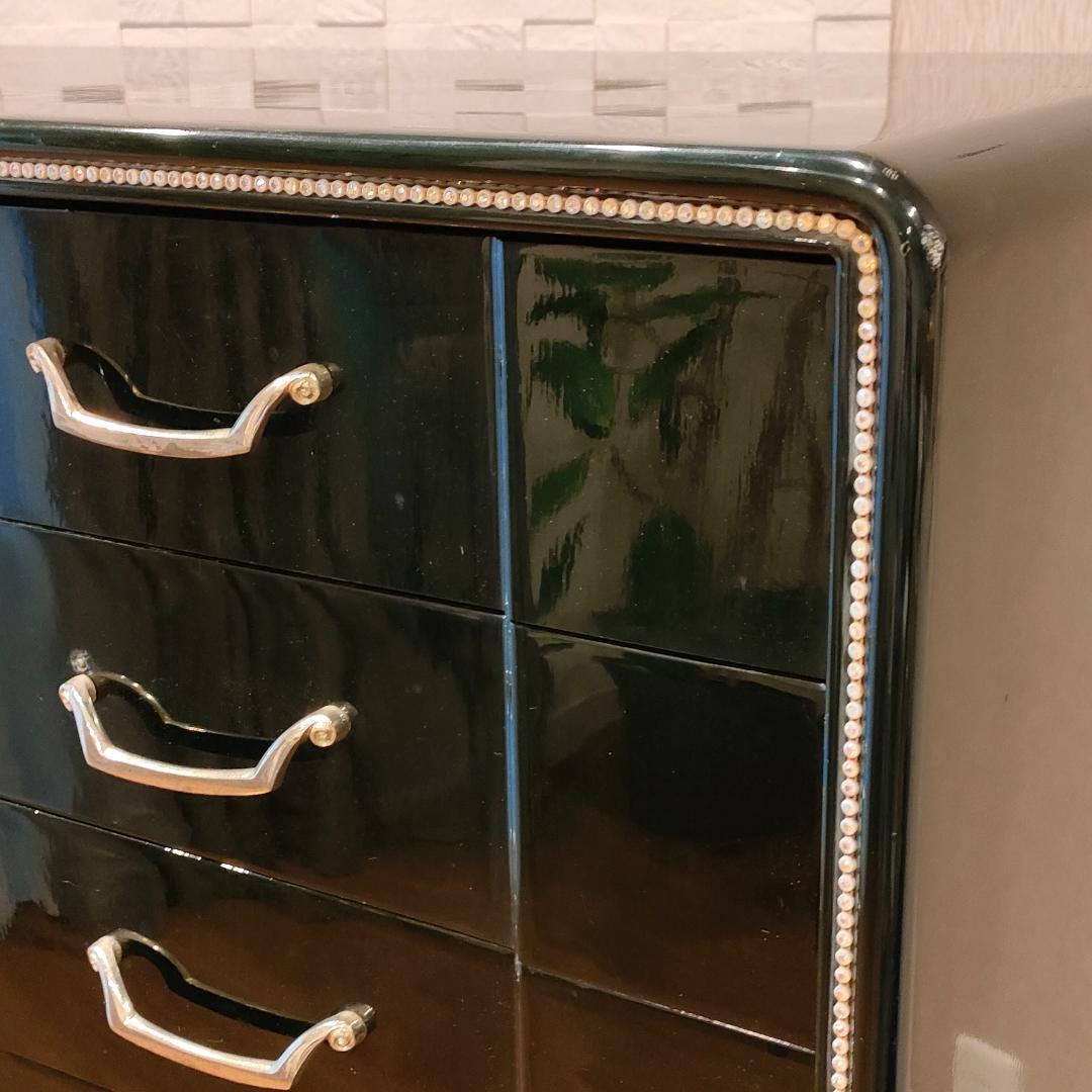 〈希少〉フランスミラー　キャビネット　箪笥　着物箪笥　鍵付き