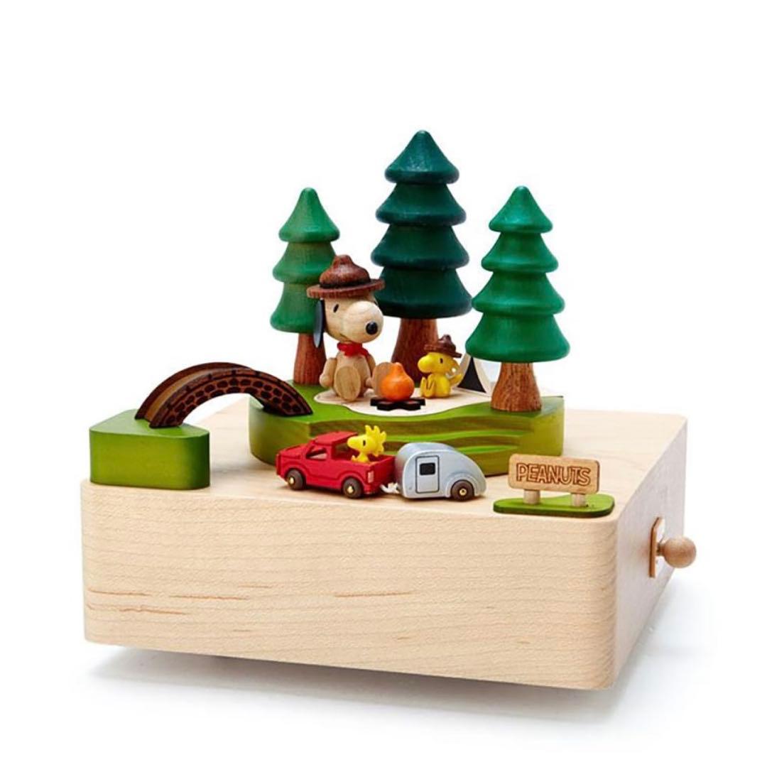 オルゴール Wooderful life Snoopy WOODEN MUSIC BOX