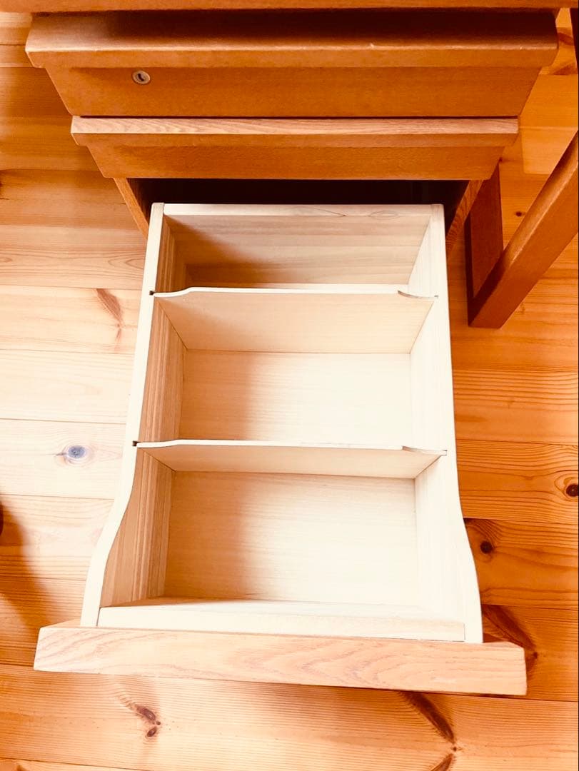 マルニ木工　天然木　学習机　デスク　高級学習机