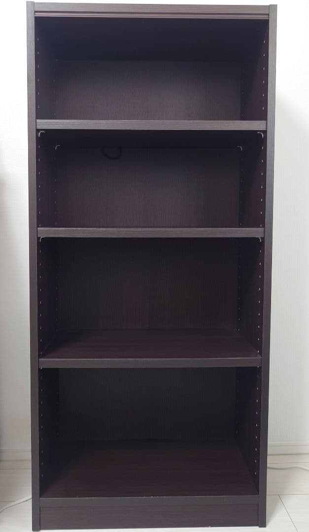 ニトリ　セミオーダーラック　奥行29cm(幅55×高さ120cm DK） 本棚