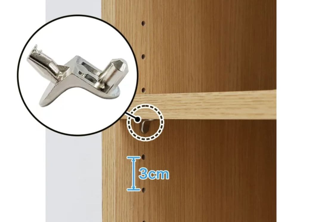 ニトリ　セミオーダーラック　奥行29cm(幅55×高さ120cm DK） 本棚