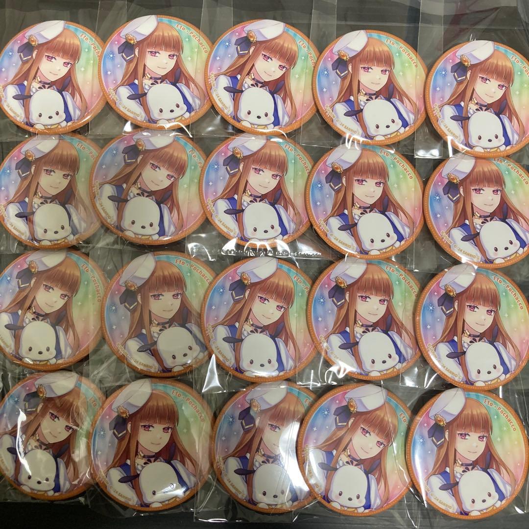 カラフルピーチ えと 缶バッジ20個セット サンリオコラボ - メルカリ