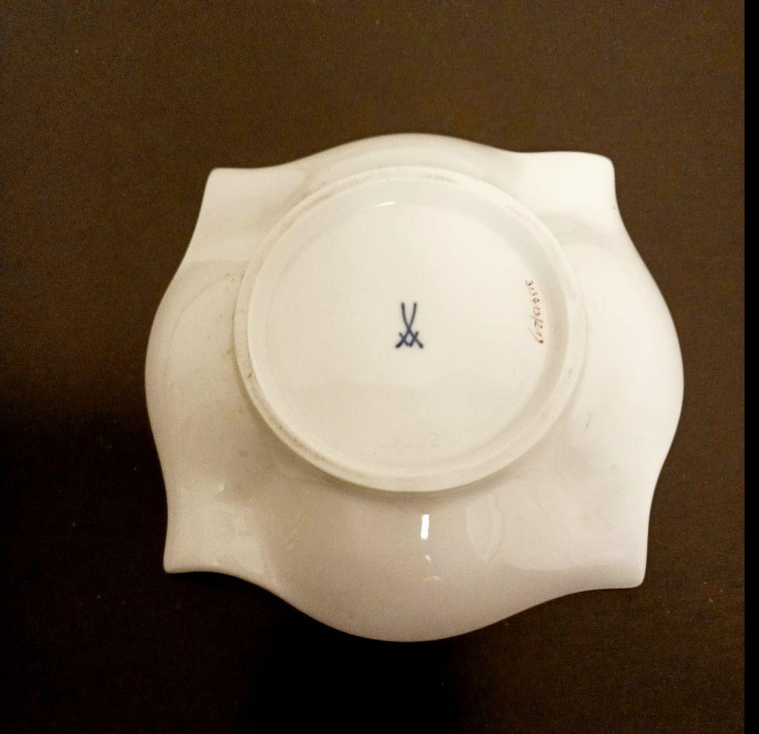 Meissen マイセン ホワイトXピンク 白 花柄 小物入れ ヴィンテージ