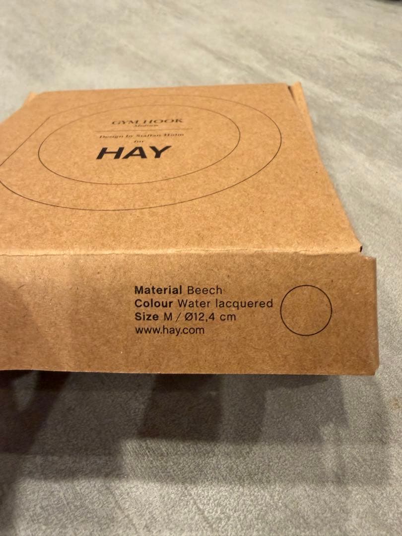 未使用HAY ジムフック Mサイズ ナチュラル　タオルハンガー