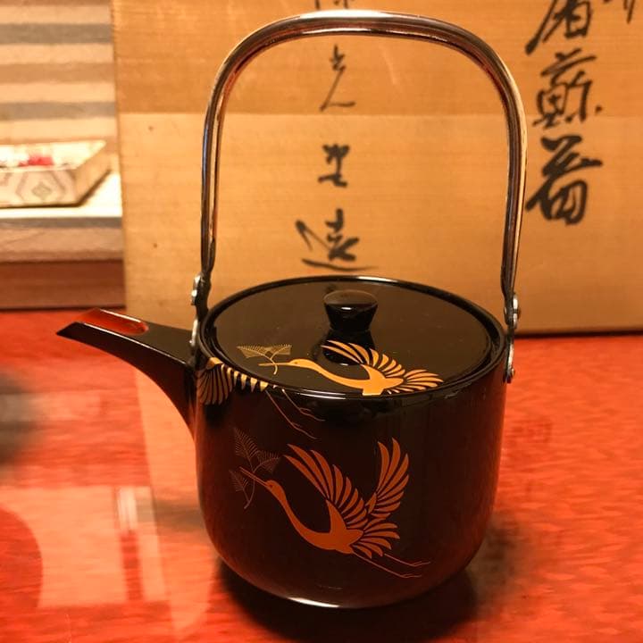 輪島塗 蒔絵 日の出に鶴 屠蘇セット