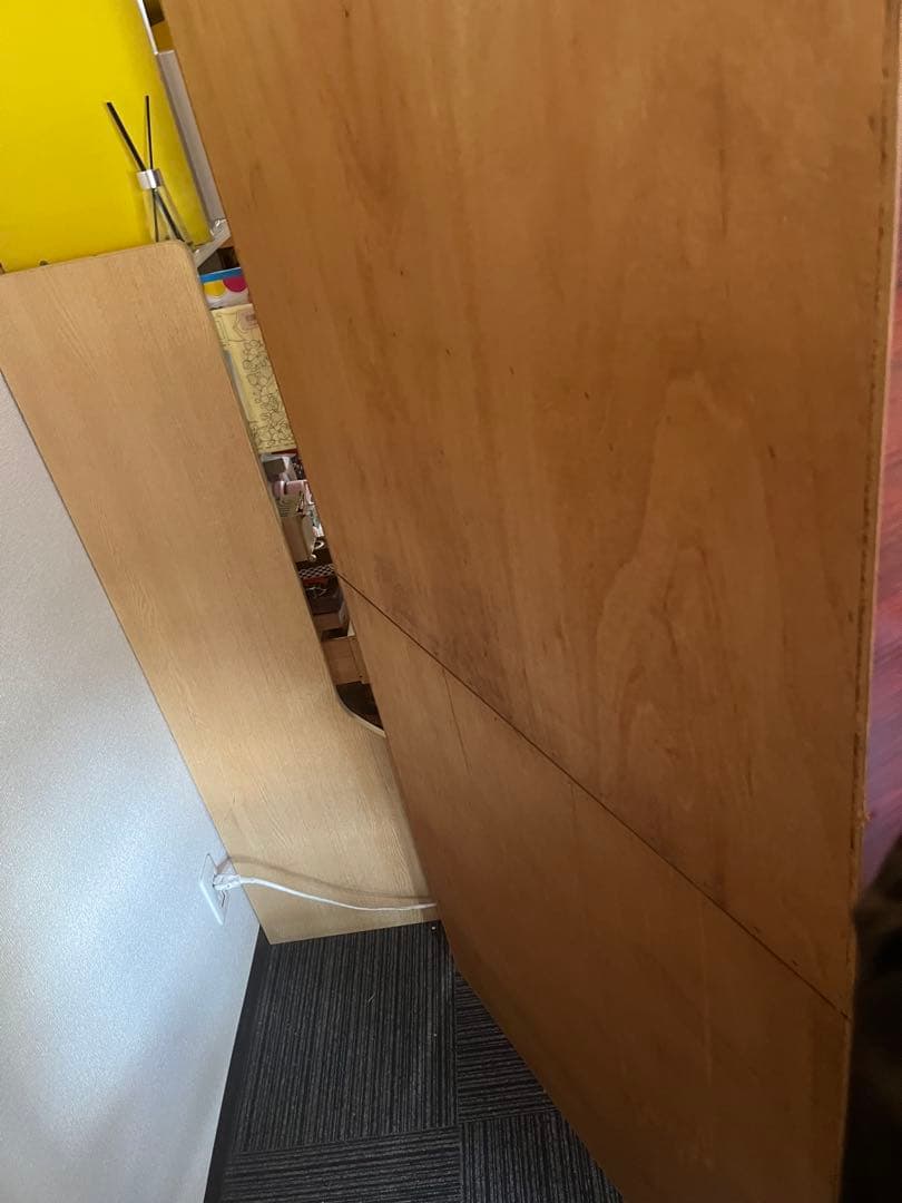 食器棚 昭和レトロ 当時物 レトロポップ 飾り棚 インテリア チェッカーガラス