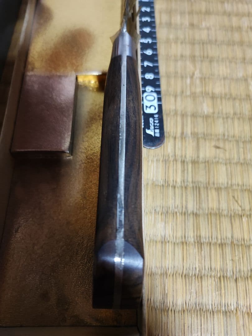 業務用ツバ付き黒丹柄 牛刀 300mm