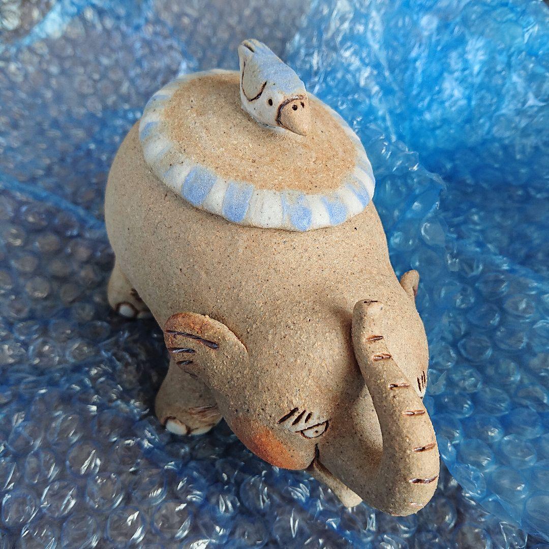 かとうゆみさん陶器象の置物